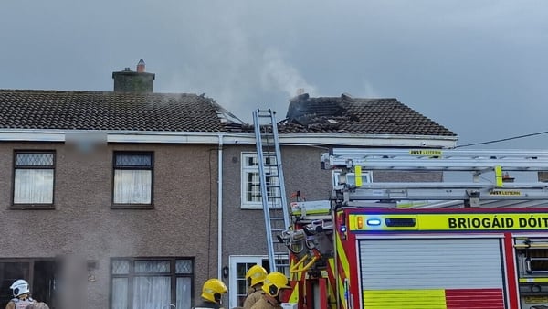 Dublin Fire Brigade received several calls to alert them to the blaze at Corduff Gardens in Blanchardstown at around 6pm