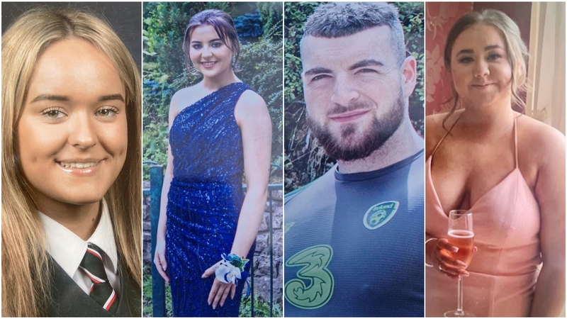 (L-R) Nicole Murphy from Ballypatrick, Grace McSweeney from Clonmel, her brother Luke McSweeney, and Zoey Coffey from Kilsheelan