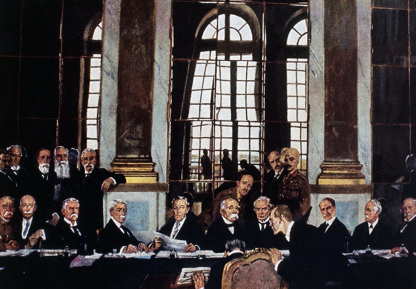 Image - The signing of the Treaty of Versailles, Paris 1920 (Credit: Getty Images)