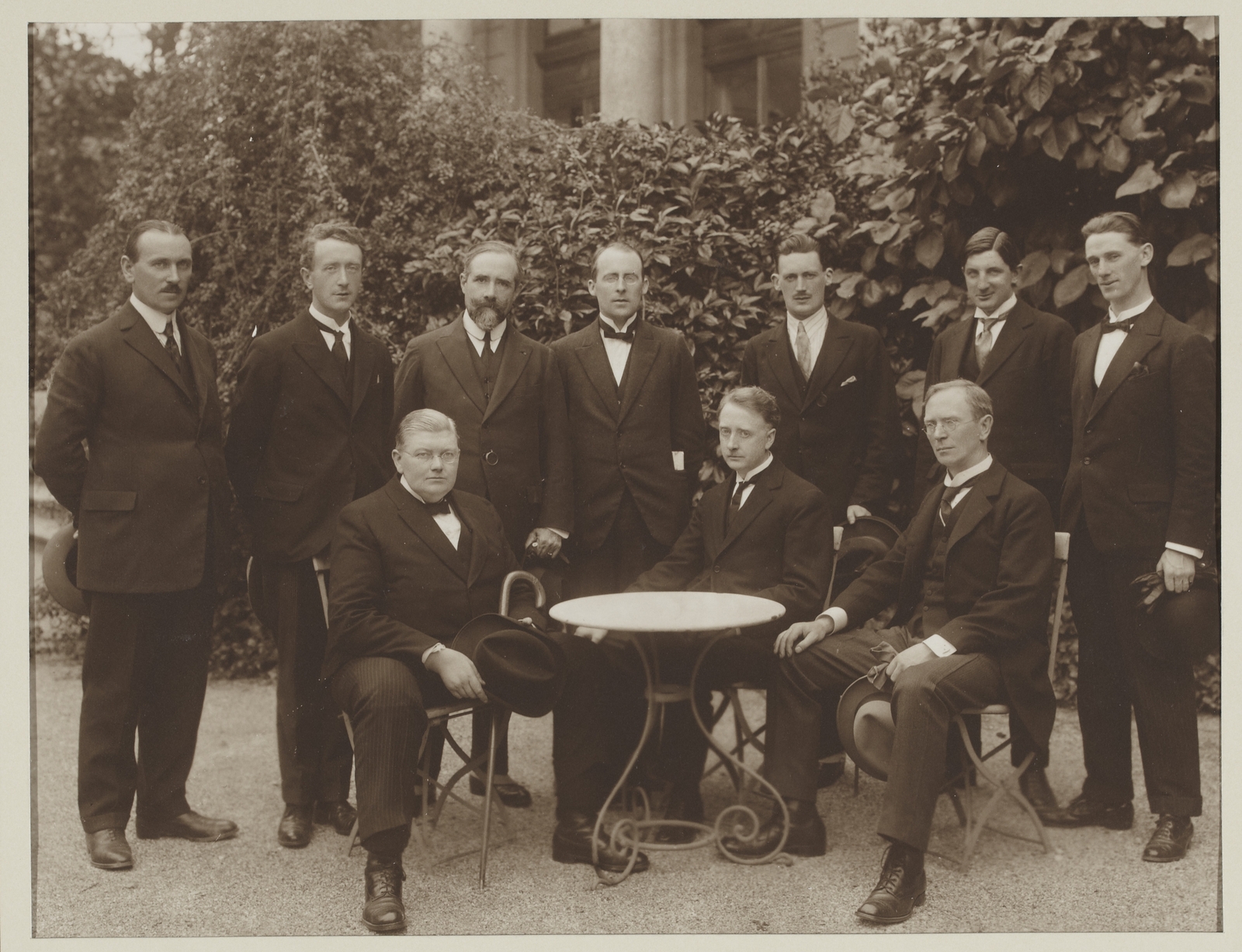 Image - WT Cosgrave and the rest of the Irish delegates in Geneva, September 1923 (Credit: National Library of Ireland)