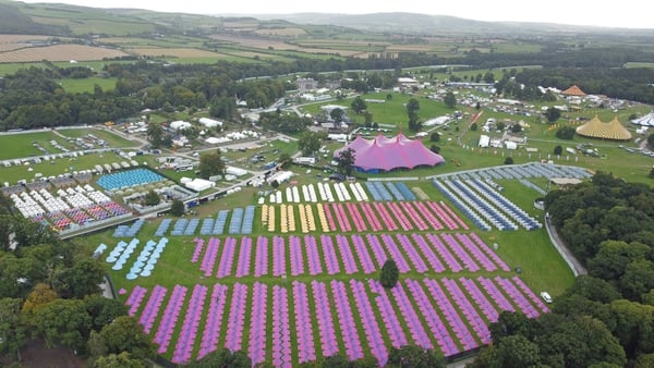 An aerial view of the Electric Picnic festival site at Stradbally, Co Laois, this week