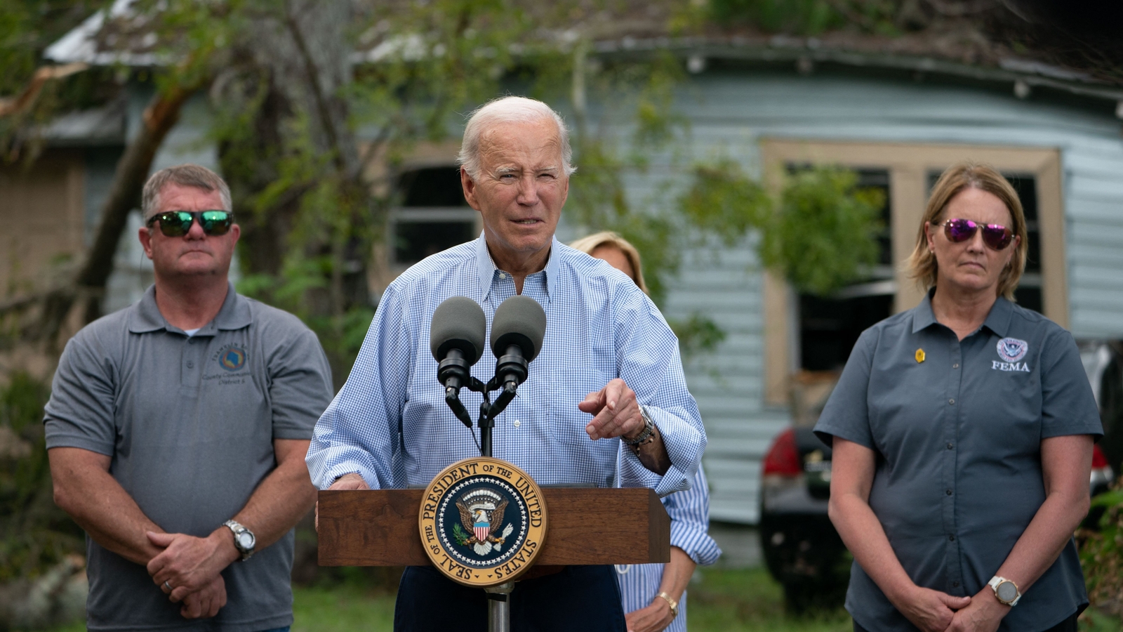 Biden Surveys Hurricane Idalia Damage In Florida