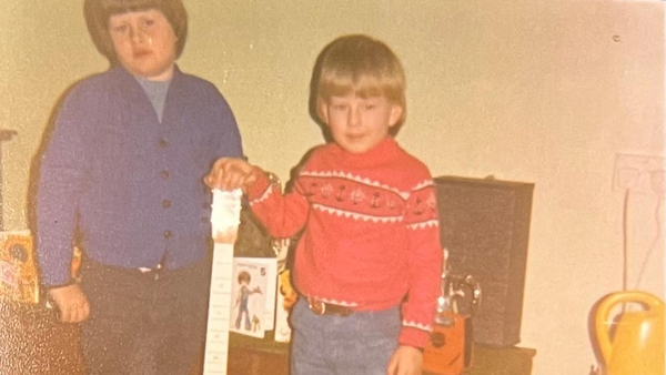 It was written in the Christmas stars for 5-year-old Patrick Kielty who is pictured with his brother John