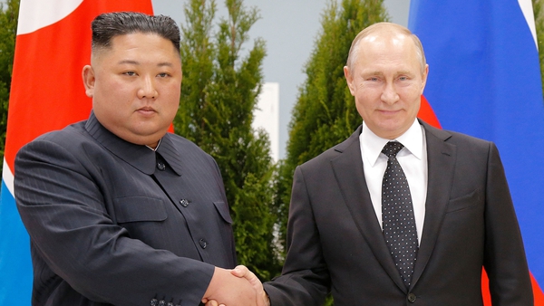 Russian president Vladimir Putin and North Korean leader Kim Jong Un in 2019. (Photo: Alexander Zemlianichenko/Getty Images
