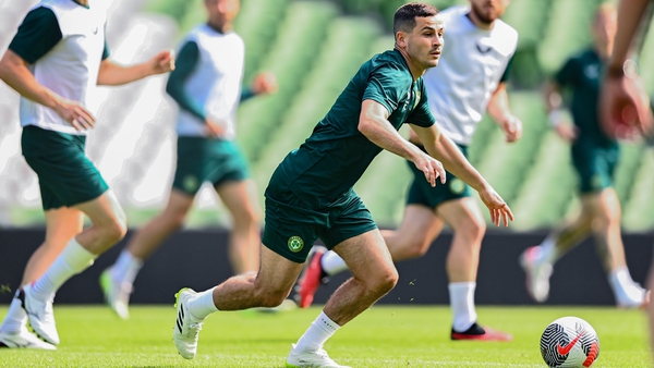 Josh Cullen training at Aviva Stadium ahead of journey to Paris for a rematch with France