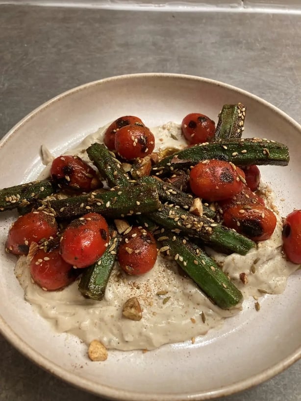 Lauren's okra salad (Lauren Taylor/PA)