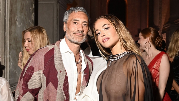 Taika Waititi and Rita Ora attend the amfAR gala Venezia 2023