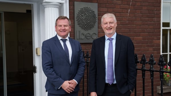 Ibec CEO Danny McCoy and its new President Paul Duffy