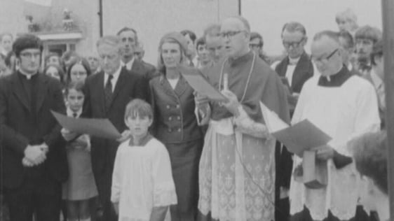 Official opening of new housing estate, Feakle, Co. Clare (1973)
