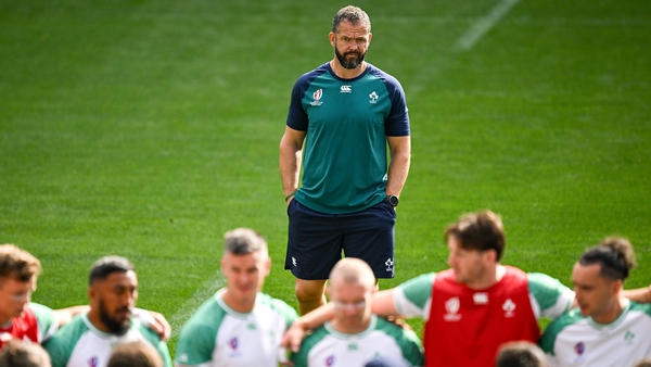 Andy Farrell at the captain's run on Friday
