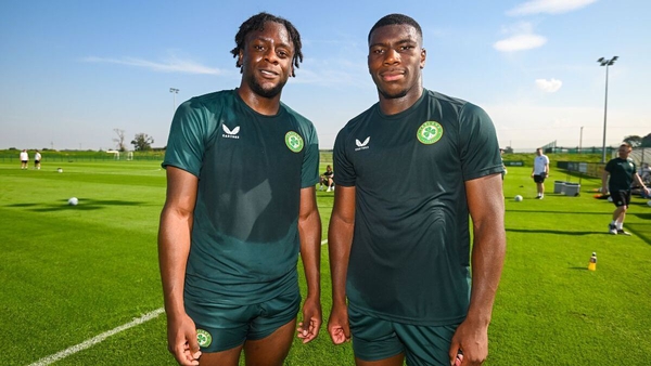 Jonathan Afolabi (L) and Sinclair Armstrong come into the Ireland squad