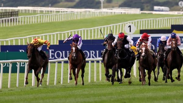 Lumiere Rock draws clear of here rivals in the Blandford Stakes