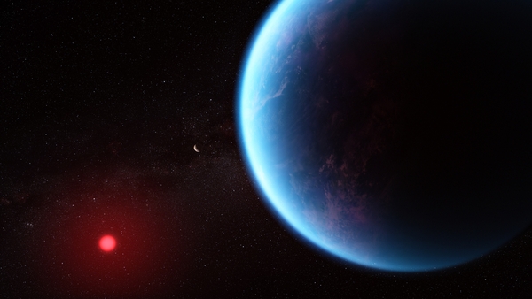A handout photo issued by NASA of an artist's impression of what exoplanet K2-18 b could look like