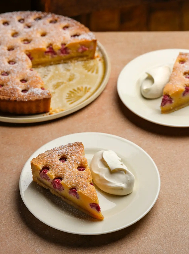 Almond and raspberry frangipani tart from Michel Roux At Home