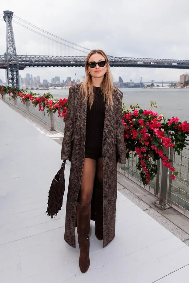 Olivia Wilde at the Michael Kors SS24 show (Michael Kors/PA)