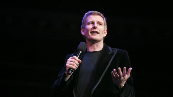 Patrick Kielty in his natural habitat - stand-up comedy