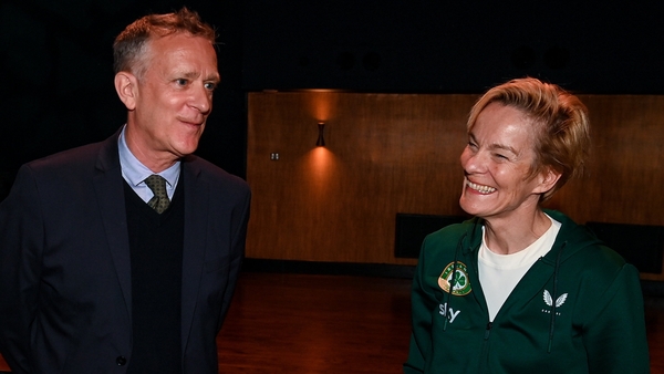 FAI CEO Jonathan Hill and ex-Ireland manager Vera Pauw