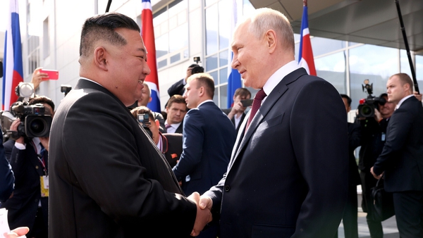 Mr Kim began his visit to Russia on Tuesday