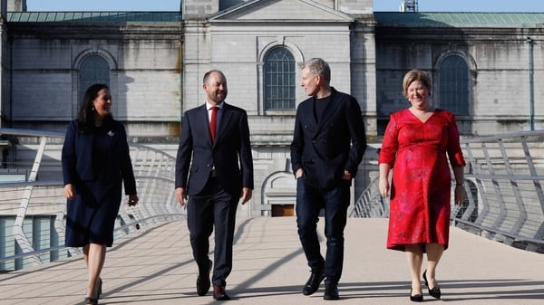 Minister Catherine Martin, Eoghan O'Mara Walsh, Chief Executive, ITIC, Broadcaster Patrick Kielty and Elaina Fitzgerald Kane, ITIC's Chairperson