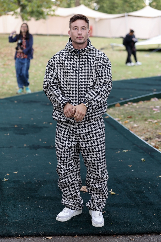 Barry Keoghan attends the Burberry show during London Fashion Week September 2023 at on September 18, 2023 in London, England. (Photo by Mike Marsland/WireImage)