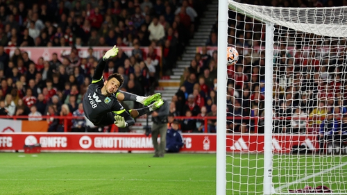 Callum Hudson-Odoi's shot flies past Burnley goalkeeper James Trafford