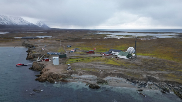 360 solar panels will begin providing electricity to an old shipping radio station, Isfjord Radio, now converted into a base camp for tourists
