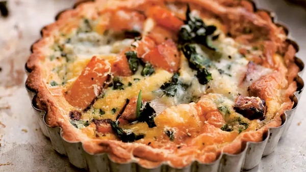 Gorgonzola cheese gives these tarts a kick.