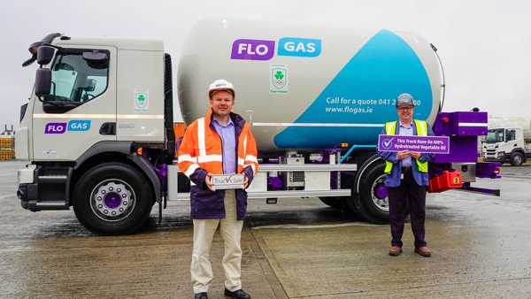 Kevin Donnelly, general manager of Flogas LPG and Mick Dalton, the company's transport manager