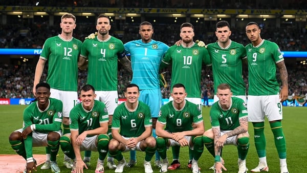 The Republic of Ireland team that started against the Netherlands