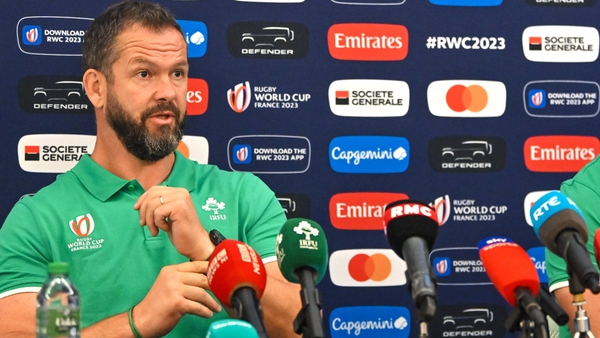 Andy Farrell: 'I'm pretty confident in the five forwards that we've got coming off the bench'
