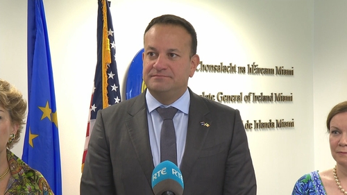 Leo Varadkar travelled from New York to Miami for the event