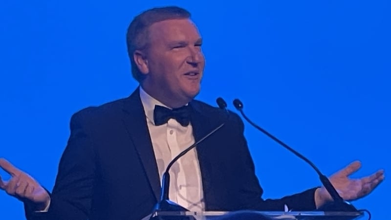 An tAire McGrath ag labhairt ag dinnéar bliantúil Chumann Tráchtála Bhaile Átha Cliath