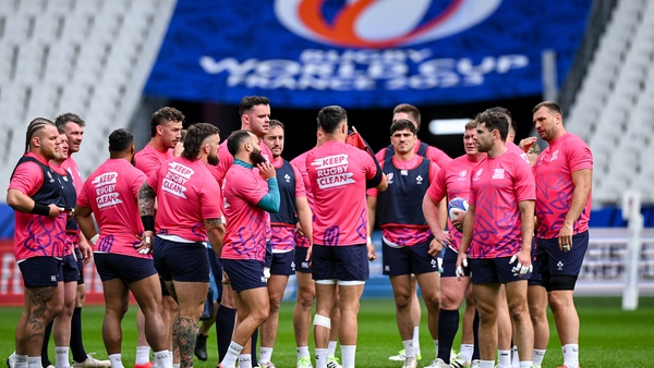 Ireland held their captain's run at the Stade de France on Friday