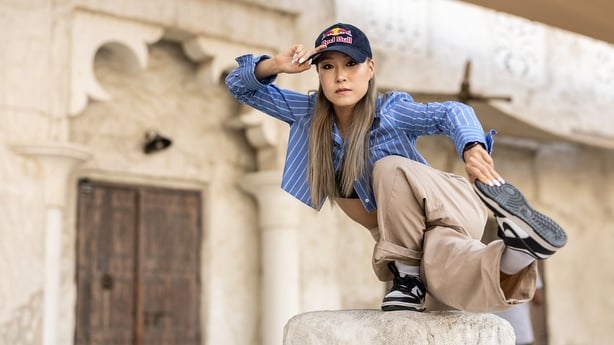 Dassy Lee poses for a portrait during Red Bull Dance Your Style at Al Seef in Dubai, United Arab Emirates on October 22nd, 2022 // Naim Chidiac / Red Bull Content Pool // SI202210241033 // Usage for editorial use only // 