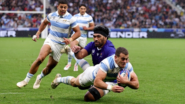 Emiliano Boffelli scored Argentina's only try as they overcame Samoa