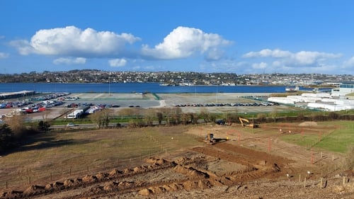 The east end of the Ringaskiddy harbour project