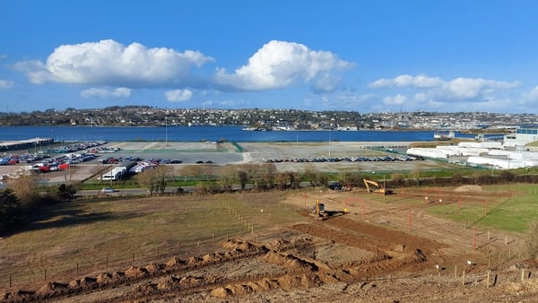 The east end of the Ringaskiddy harbour project