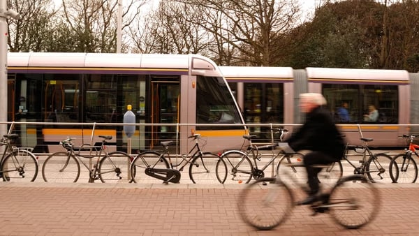 Recent studies involving hospital data and self-reporting on single bicycle crashes have found that tram tracks are a significant contributory factor in Dublin. Photo: Bob Berry/Alamy Stock Photo