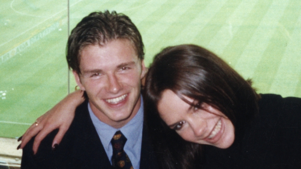 A young David and Victoria Beckham
