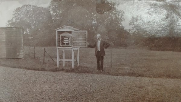 And now the weather... Weather observations being made in Birr in July 1911. Photo: National Meteorological Library and Archive – Met Office, UK