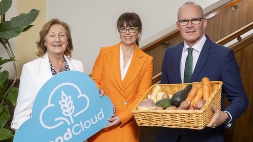 Ann Keenan, Chairperson at FoodCloud; Jenny Melia, Executive Director at Enterprise Ireland; Minister for Enterprise, Trade and Employment, Simon Coveney