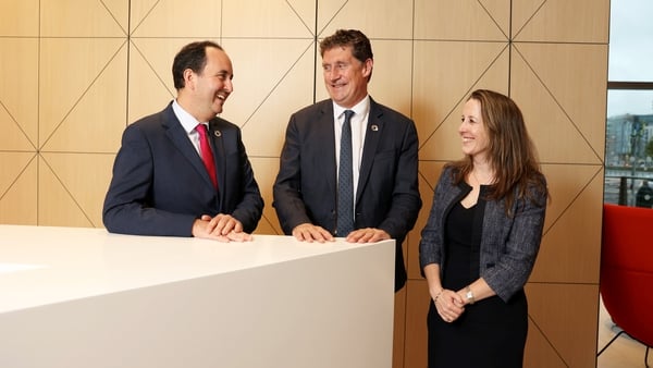 Tomas Sercovich CEO of BITCI with Minister for Climate Action, Communications Networks and Transport, Eamon Ryan and Fiona Gaskin Partner at PwC