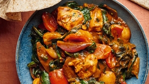 Nadiya Hussain's saag aloo chicken jalfrezi recipe