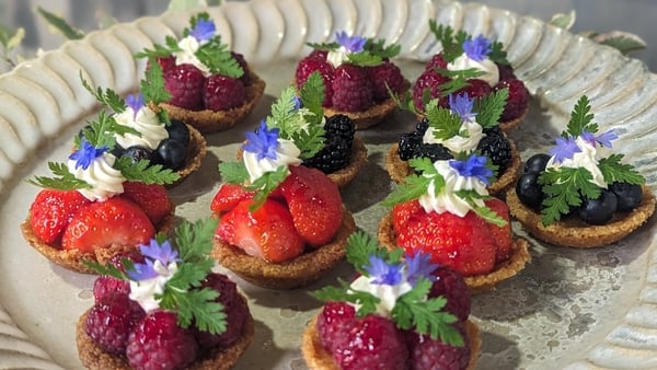 JR's almond tartlets with autumnal fruits