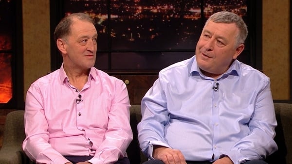 David Ryan (L) and his brother Mark on the Late Late Show last year