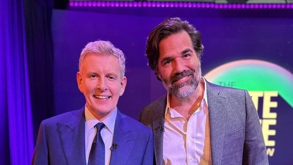 Patrick Kielty and Rob Delaney shared an emotional interview on Friday night's Late Late Show