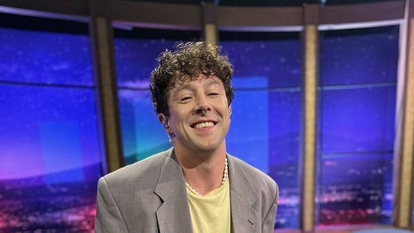 Moncrieff on the set of The Late Late Show