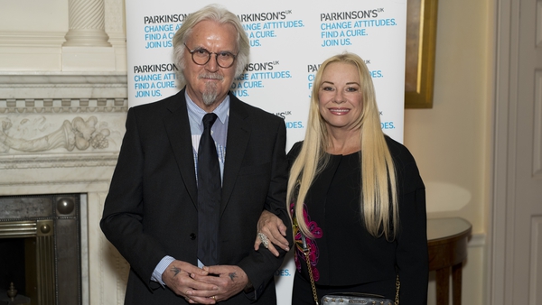 Billy Connolly and Pamela Stephenson, pictured at 10 Downing Street in October 2017