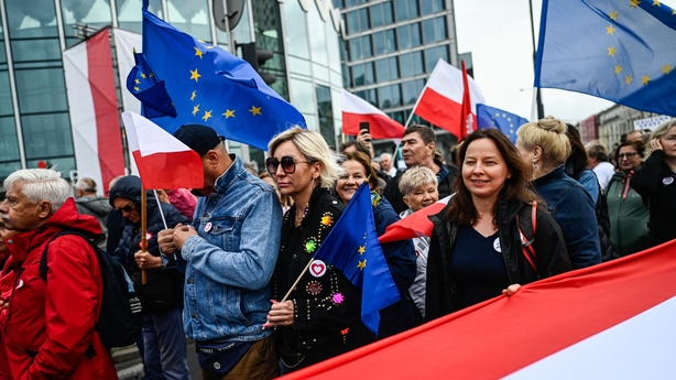 Polish Opposition Holds Massive Rally In Warsaw