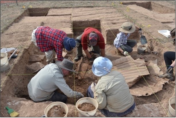 Excavation in progress. Photo: Cherrie De Leiuen